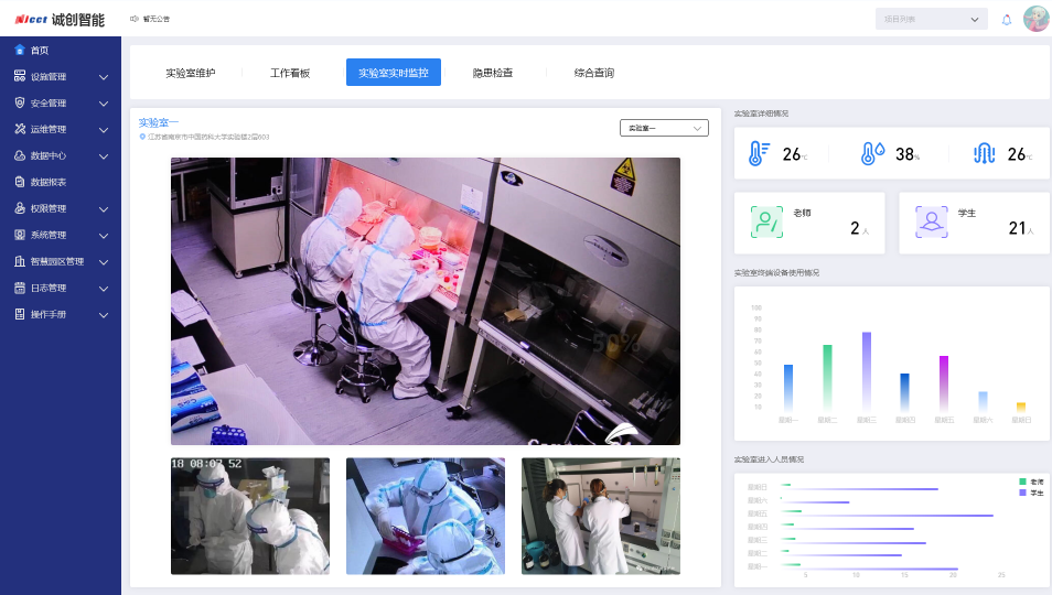 臺(tái)州學(xué)院實(shí)驗(yàn)室可視化監(jiān)控系統(tǒng)2